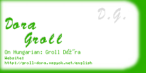 dora groll business card